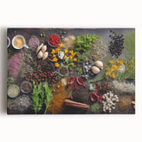 Spice & Herb Elegance - Kitchen Wall Art for Culinary Enthusiasts
