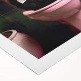 Bathroom Framed Art - Black Cat Reading Newspaper