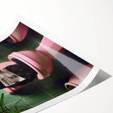 Bathroom Framed Art - Black Cat Reading Newspaper