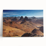 Black and white stretched canvas of Algerian scenery, ideal for kitchen wall art or bedroom ambiance.