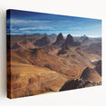 Large canvas print depicting an Algerian landscape in warm earth tones, suitable for kitchen wall art.
