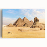 Large black and white canvas print of Egyptian scenery, ideal for kitchen art.
