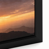 Extra large framed canvas featuring a textured depiction of an Ethiopian landscape in vibrant colors.