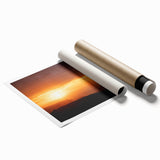 Ethiopian scenery with floral motifs in soft earth tones on an extra large rolled canvas.