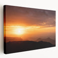 Ethiopian landscape on large stretched canvas with vibrant earth tones, ideal for kitchen wall art.
