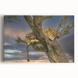 Black and white acrylic print of African scenery, ideal for kitchen wall art.