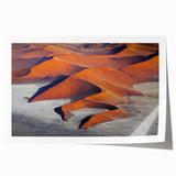 Rolled print of Namibia scenery with muted earth tones, ideal for art wall dining room.