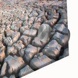 Large abstract wall art featuring mid-century modernist design in vibrant hues, acrylic print ideal for dining room art.