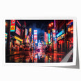 Extra large rolled print of Shanghai skyline with muted gray and blue tones, ideal for art wall dining room.