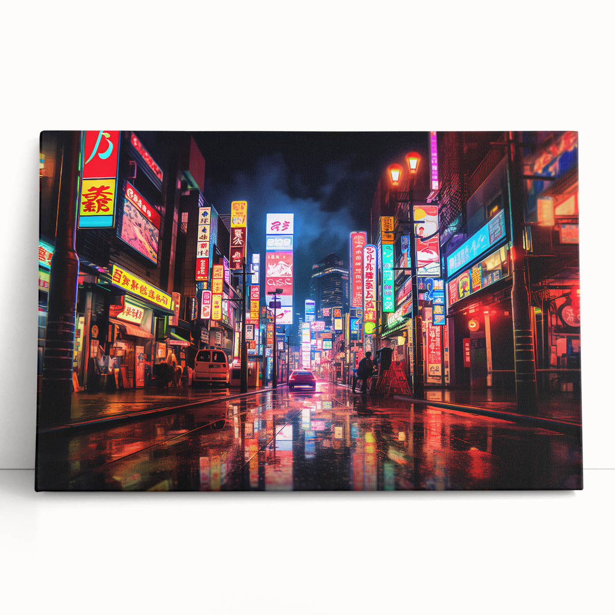 Black and white photograph of Shanghai skyline on stretched canvas, suitable as large kitchen or bedroom wall art.