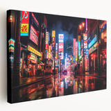 Large canvas print of Shanghai skyline in muted gray and blue tones, ideal for kitchen wall art.