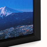 Extra large framed canvas featuring a textured, colorful abstract design with black accents, ideal for living room decor.