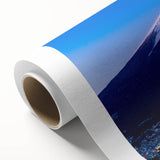 Art deco poster featuring a serene Japanese landscape on rolled canvas, ideal for nursery wall art or dining room decor.