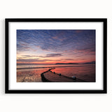 Abstract art print of a vibrant, textured Malaysian landscape in an extra-large black framed mat.