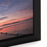 Extra large framed canvas depicting a textured, colorful Malaysian landscape in black with vibrant details.