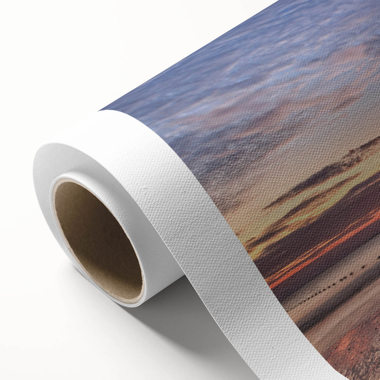Art Deco-style poster of a Malaysian landscape in pastel colors on rolled canvas, ideal for nursery wall art.