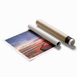 Extra large rolled print of a serene Malaysian landscape with lush greenery and floral elements.