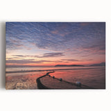 Black and white panoramic view of a Malaysian landscape on a large stretched canvas, ideal for kitchen wall art.