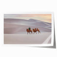 Extra large rolled print of a Mongolian landscape, featuring muted earth tones, ideal for art wall dining room.