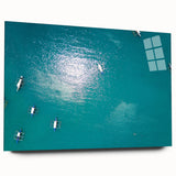 Large abstract wall art depicting a vibrant Philippine landscape on acrylic glass, suitable for bedroom or dining room decor.