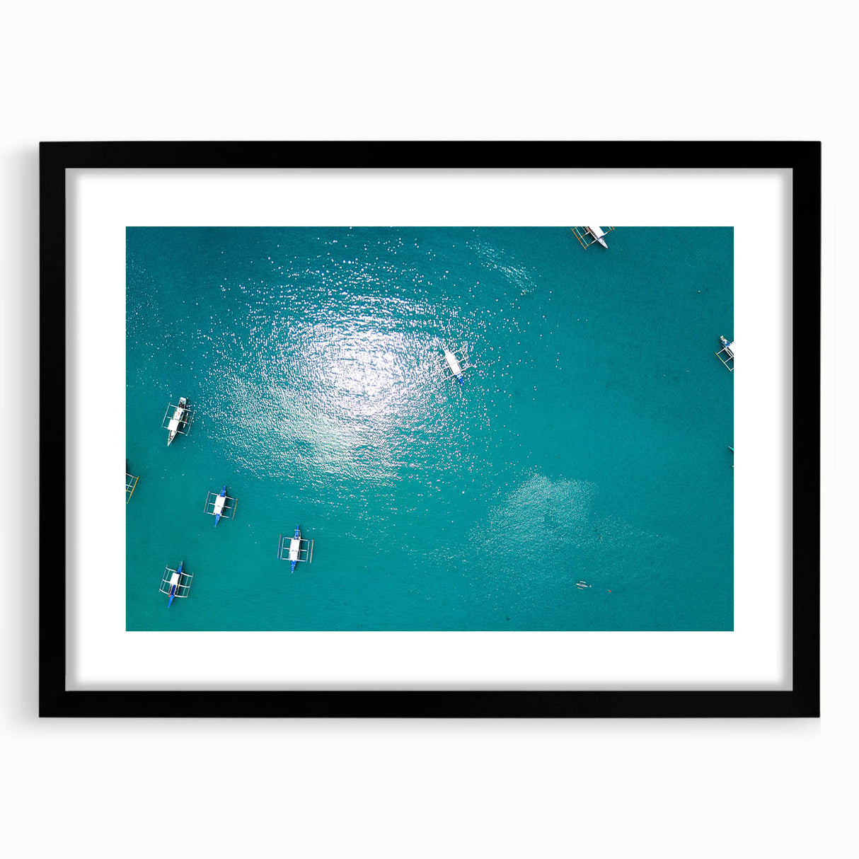 Extra large framed wall art depicting a colorful abstract scene, in vibrant hues on textured canvas.