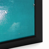 Extra large framed canvas featuring a textured, colorful Philippine landscape, ideal for living room decor.