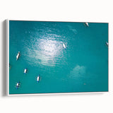 Vintage poster art of a Philippine scenery in vibrant colors on a framed canvas, ideal for living room decor.