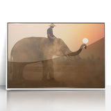 Framed acrylic print of a serene Sri Lankan landscape in soft pastel colors, ideal for modern art wall decor.