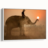Vintage poster art of a Sri Lankan landscape on a framed canvas, featuring vibrant colors, ideal for living room decor.