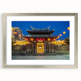 Textured art depicting a serene Taiwan landscape in muted earth tones, framed with a silver mat, suitable for bedroom decor.