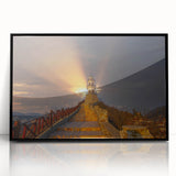 Large abstract wall art depicting a Turkish landscape in muted earth tones on a framed acrylic.