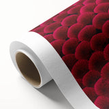 Art Deco poster of a Vietnamese landscape on rolled canvas, featuring muted green and blue tones, ideal for nursery wall art.