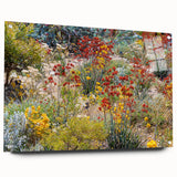 Large abstract wall art of Perth, Australia in muted blue and green tones on acrylic glass.