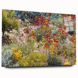 Large abstract wall art of Perth skyline in muted blue and green tones on acrylic glass.