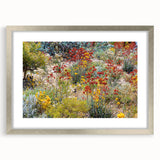 Abstract art print of Perth skyline in muted blue tones on a framed canvas, suitable for dining room decor.