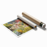 Extra large rolled print of Perth, Australia scenery with vibrant floral elements.
