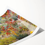 Extra large rolled print featuring line art flowers in monochrome, ideal for large living room wall art.