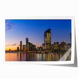 Scenic Queensland landscape on rolled print, featuring vibrant green and blue tones, ideal for art wall dining room.