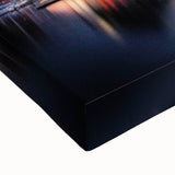 Large art of a Tasmanian landscape in black and white on stretched canvas, ideal for bedroom wall decor.