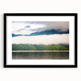 Colorful abstract art print of a textured British Columbia scenery on a large framed canvas, ideal for living room decor.