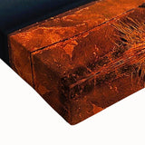 Black and white landscape art painting of Manitoba scenery on stretched canvas, suitable for bedroom wall.