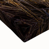 Black and white landscape art painting of New Brunswick on stretched canvas, ideal for bedroom wall art.