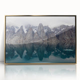 Large art print of Northwest Territories landscape on framed acrylic, featuring earthy tones.