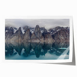 Rolled print of a serene Northwest Territories landscape in muted earth tones, ideal for art wall dining room.