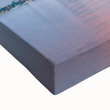 Black and white landscape art painting of Nova Scotia on stretched canvas, suitable for bedroom wall art.