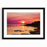 Extra large framed abstract art print depicting a colorful, textured Canadian landscape, ideal for living room decor.