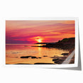 Scenic Prince Edward Island landscape on rolled canvas, featuring soft pastel shades, ideal for dining room wall art.