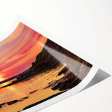 Extra large wall art featuring line art flowers in muted earth tones on rolled canvas, suitable for large living room spaces.