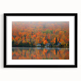 Extra large framed print of an abstract art scene with vibrant colors and textured details, suitable for living room decor.