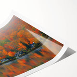 Extra large wall art depicting line art flowers in black on a white background, rolled print format.